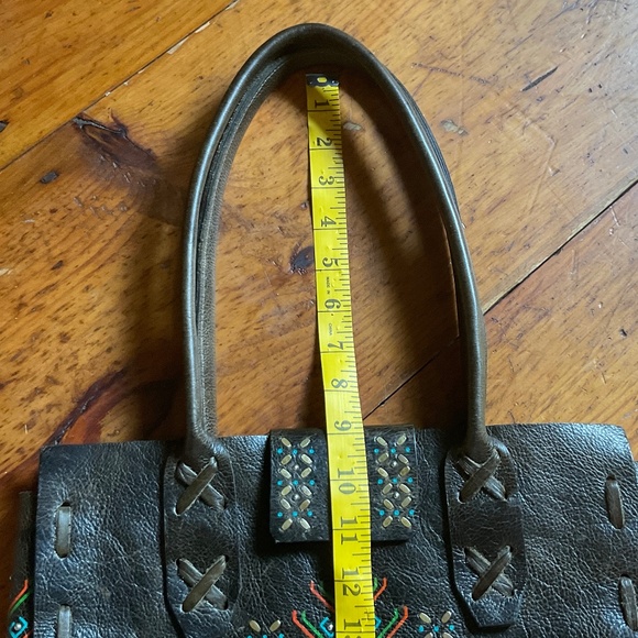 ONE OF A KIND! Calleen Codrero Custom made leather shoulder bag - Picture 13 of 16